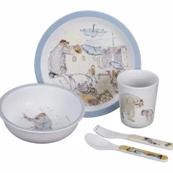 Coffret repas Ernest et Célestine bleu (5 pièces)