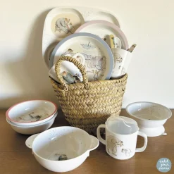 Coffret repas Ernest et Célestine bleu (5 pièces)