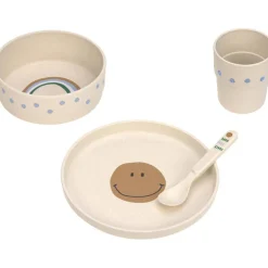 Coffret repas Happy Rascals Smile bleu ciel (4 pièces)