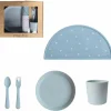 Coffret repas Round Powder Blue (4 pièces)