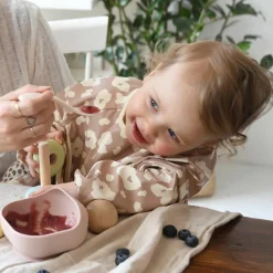 Coffret repas silicone Barbe à papa (4 pièces)