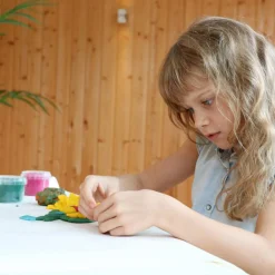 Coffret Suri 2 pots bleu + jaune pâte à modeler naturelle et vegan