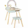 Coiffeuse en bois Licorne et accessoires