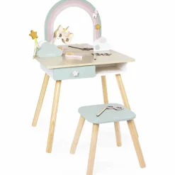 Coiffeuse en bois Licorne et accessoires