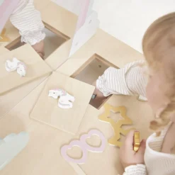 Coiffeuse en bois Licorne et accessoires