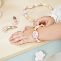 Coiffeuse en bois Licorne et accessoires