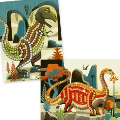 Collages mosaïques Dinosaures