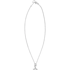 Collier chaîne Grande initiale argent (personnalisable)
