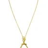 Collier chaîne La petite majuscule goldfilled jaune (personnalisable)