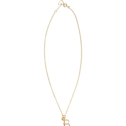 Collier chaîne La petite majuscule goldfilled rose (personnalisable)