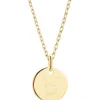 Collier chaîne médaille Taureau personnalisable (plaqué or)