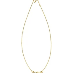 Collier chaîne Prénom goldfilled jaune (personnalisable)