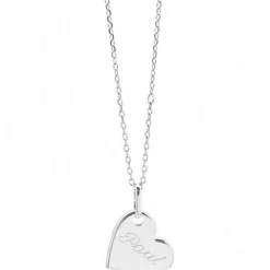Collier enfant Kids coeur personnalisable (argent 925°)