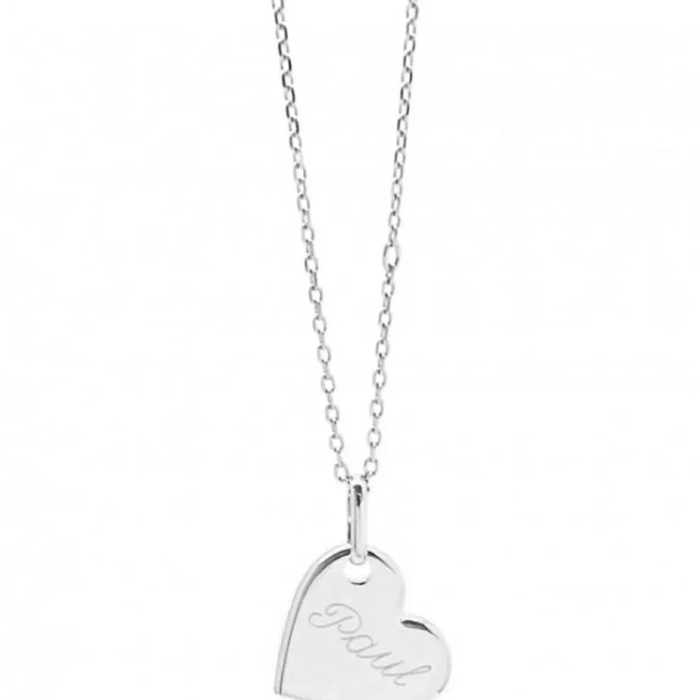 Collier enfant Kids coeur personnalisable (argent 925°)