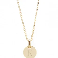 Collier enfant mini charm médaille (plaqué or)