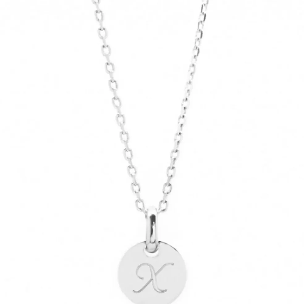 Collier enfant mini charm médaille (argent 925°)