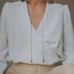 Collier Mes Petits Poids personnalisable (plaqué or rose)