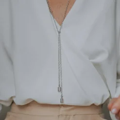 Collier Mes Petits Poids personnalisable (argent rhodié)