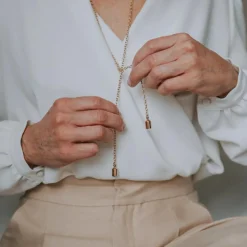 Collier Mes Petits Poids personnalisable (plaqué or jaune)