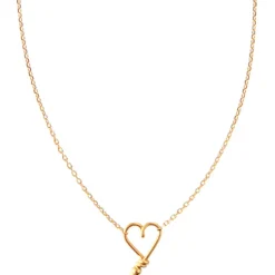 Collier Mon petit cœur (goldfilled jaune 14 carats)