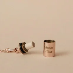 Collier Mon Petit Secret personnalisable (plaqué or rose)