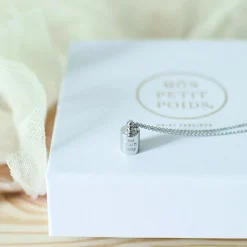 Collier personnalisable en argenté rhodié