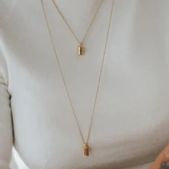 Collier personnalisable plaqué or jaune