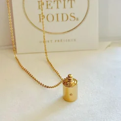 Collier personnalisable plaqué or jaune