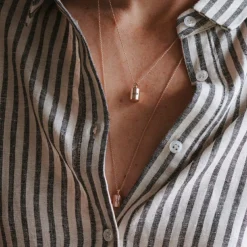 Collier personnalisable plaqué or rose