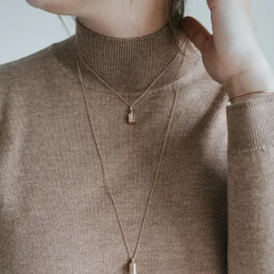 Collier personnalisable plaqué or rose