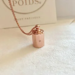 Collier personnalisable plaqué or rose