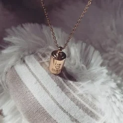 Collier personnalisable plaqué or rose