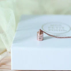 Collier personnalisable plaqué or rose