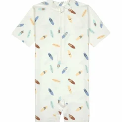 Combinaison anti-UV Planches de surf écru (19-24 mois)