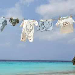 Combinaison anti-UV Planches de surf écru (19-24 mois)