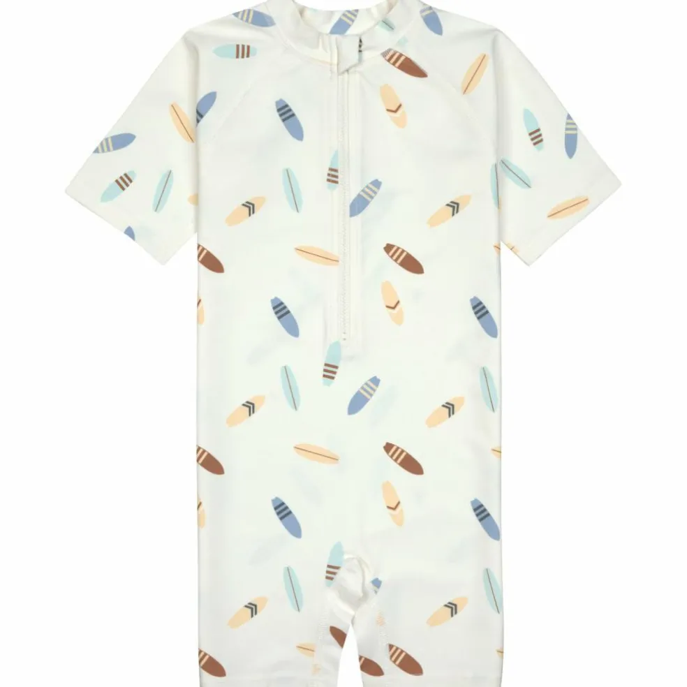 Combinaison anti-UV Planches de surf écru (07-12 mois)