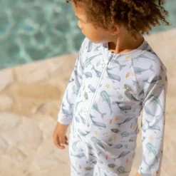 Combinaison de bain manches longues Ocean Sea Life (1-2 ans)