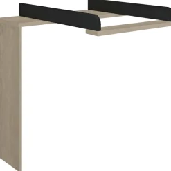 Commode à langer 3 tiroirs en chêne blond noir Marcel