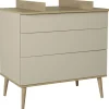 Commode à langer 3 tiroirs Flow Argile-Clay