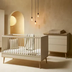 Commode à langer 3 tiroirs Flow Argile-Clay