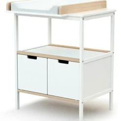 Commode à langer en bois de hêtre Essentiel plus blanc