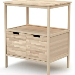 Commode à langer en bois de hêtre brut Essentiel