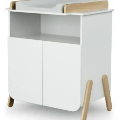 Commode à langer en bois de hêtre Pirate blanc