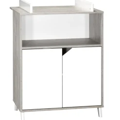 Commode à langer Scandi gris
