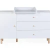 Commode à langer Wonder White
