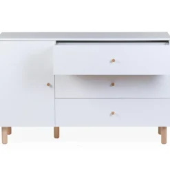 Commode à langer Wonder White
