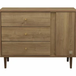 Commode 3 tiroirs et 1 porte Mokka