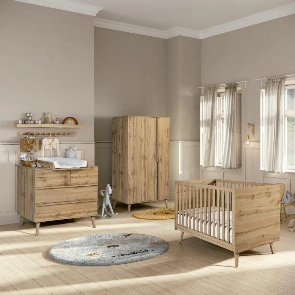 Commode 3 tiroirs Martha finition chêne