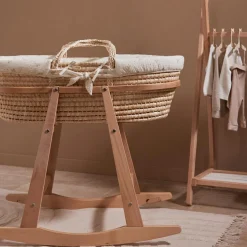 Couffin souple en osier Douce hirondelle écru