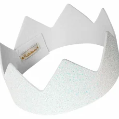 Couronne à paillettes Blanche